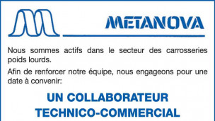 Metanova recherche un collaborateur Technico-commercial
